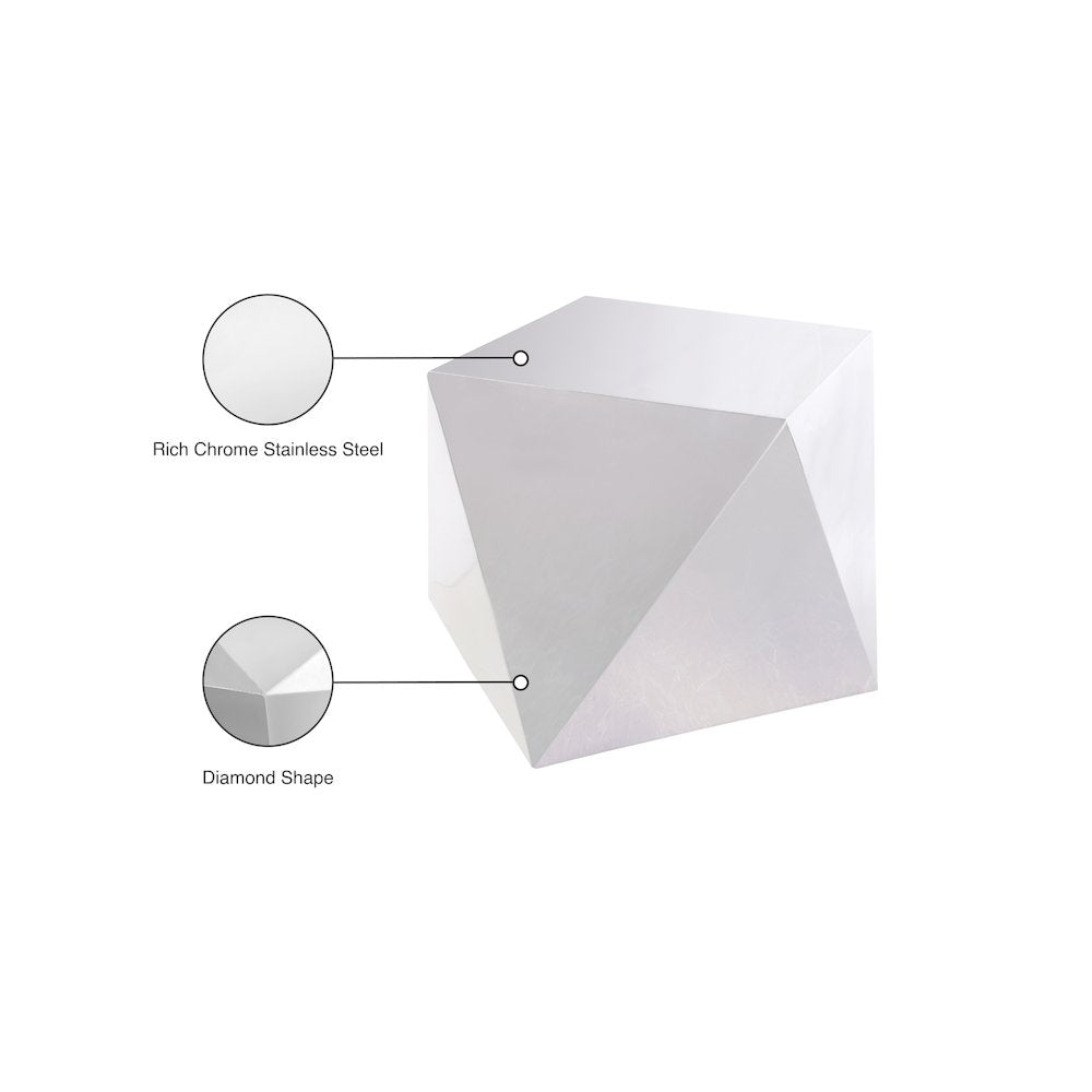 Gemma Silver End Table