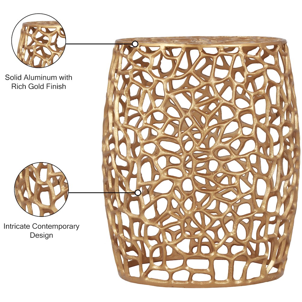 Priya Gold End Table
