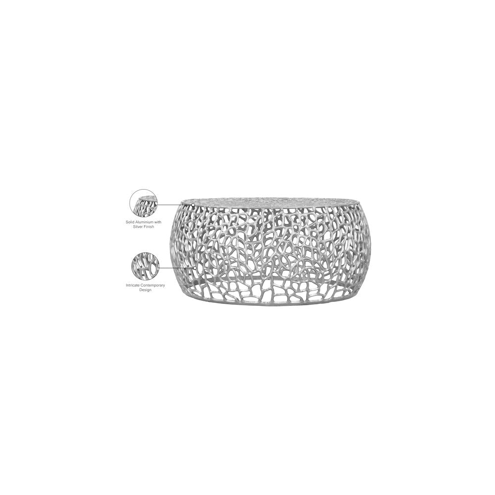 Priya Silver Coffee Table