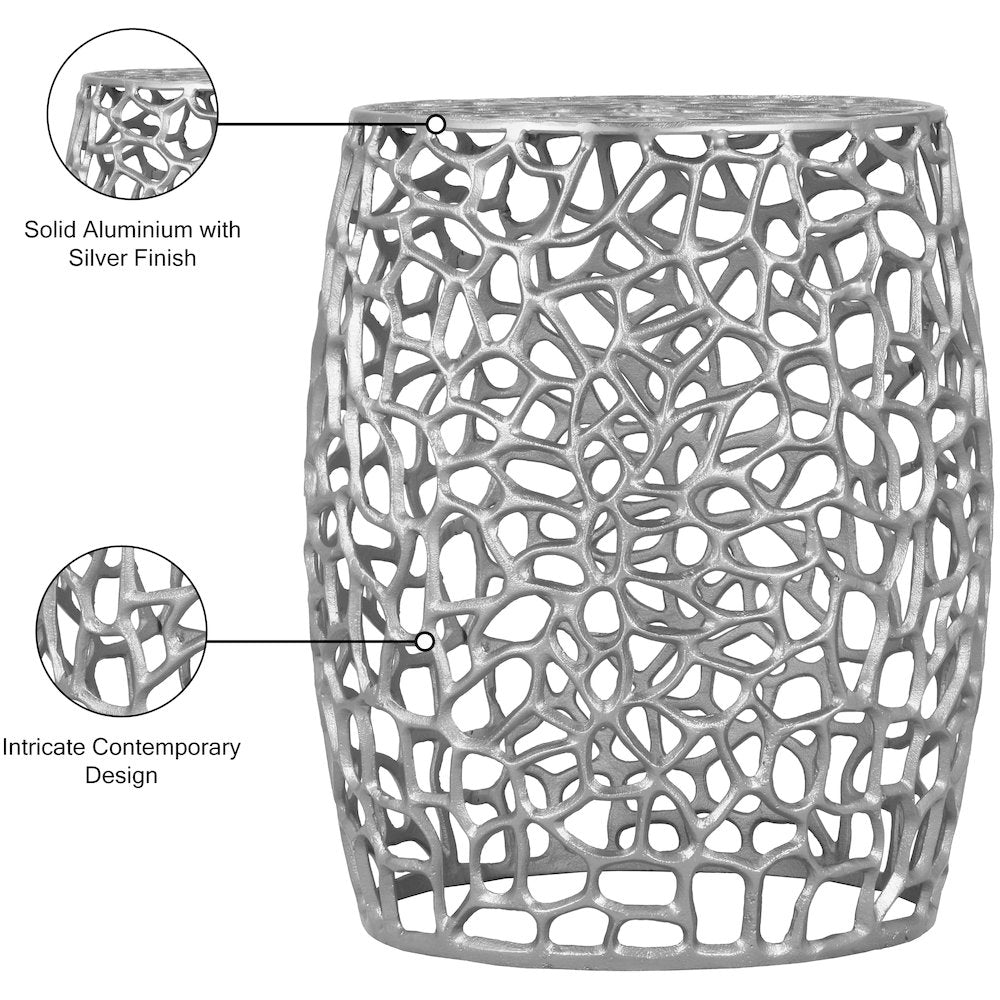 Priya Silver End Table