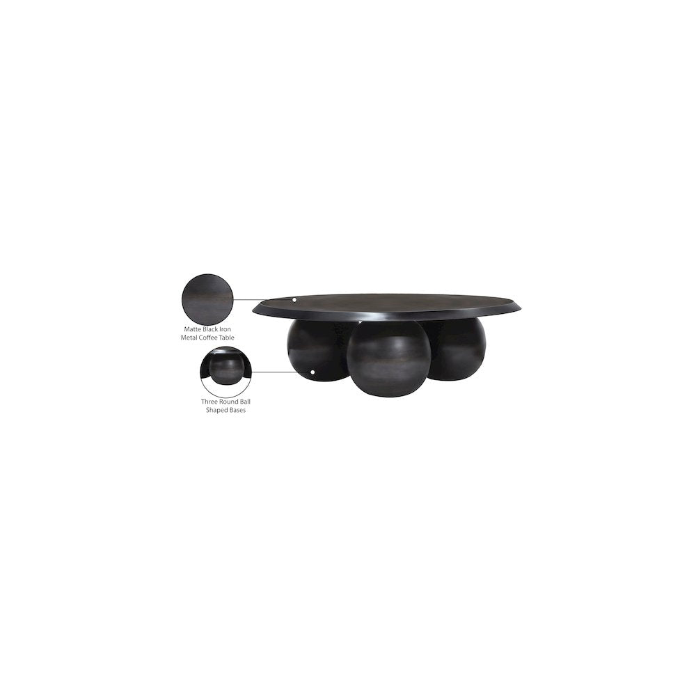 Globus Black Coffee Table