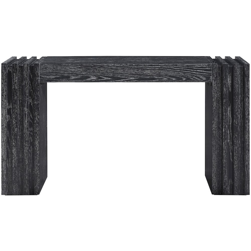 Stanton Black Oak Veneer And Solid Wood Console Table