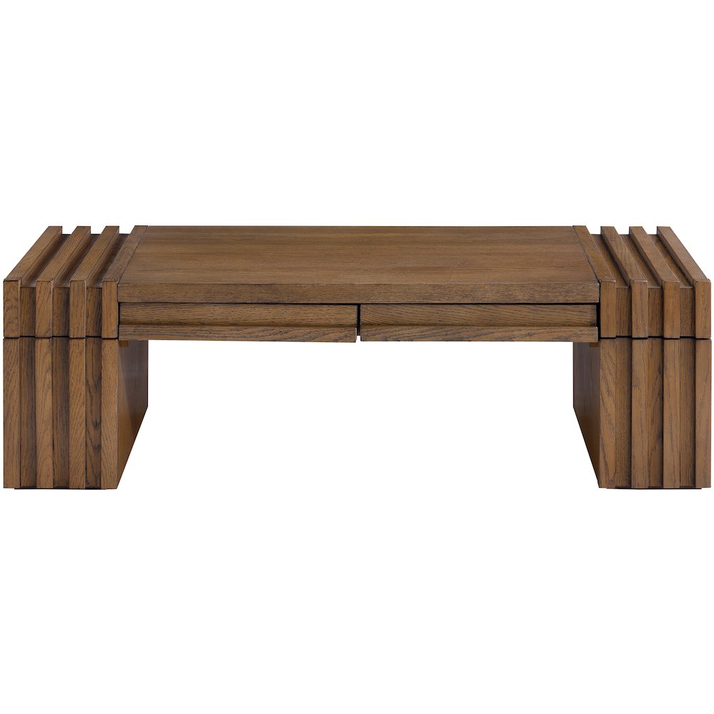 Stanton Brown Oak Veneer And Solid Wood Coffee Table