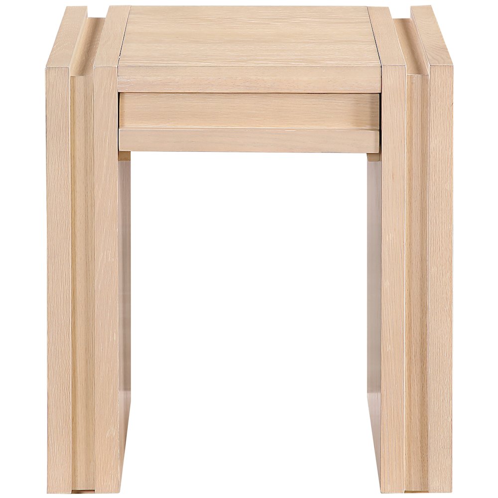 Stanton Natural Oak Veneer And Solid Wood End Table
