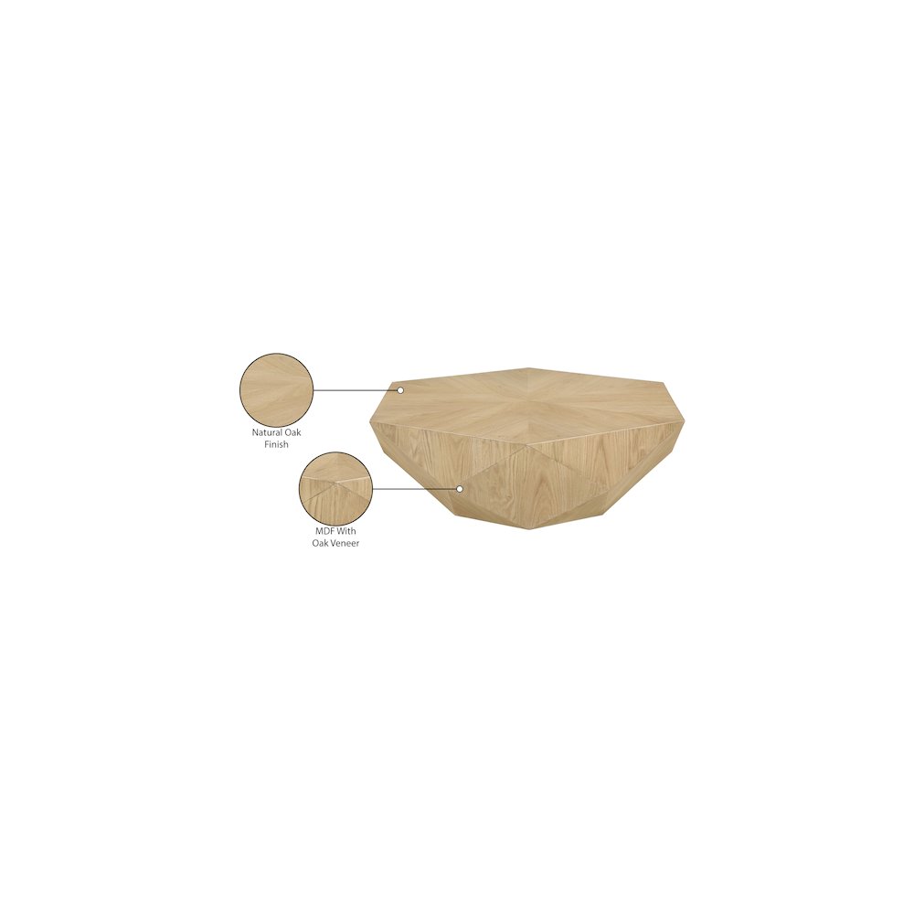 Diamante Oak Coffee Table