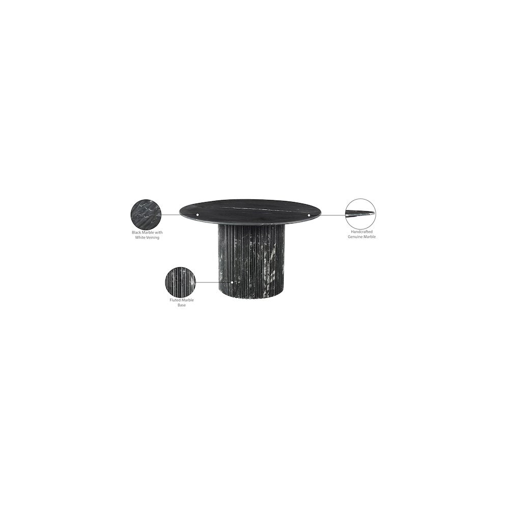 Genoa Black Dining Table