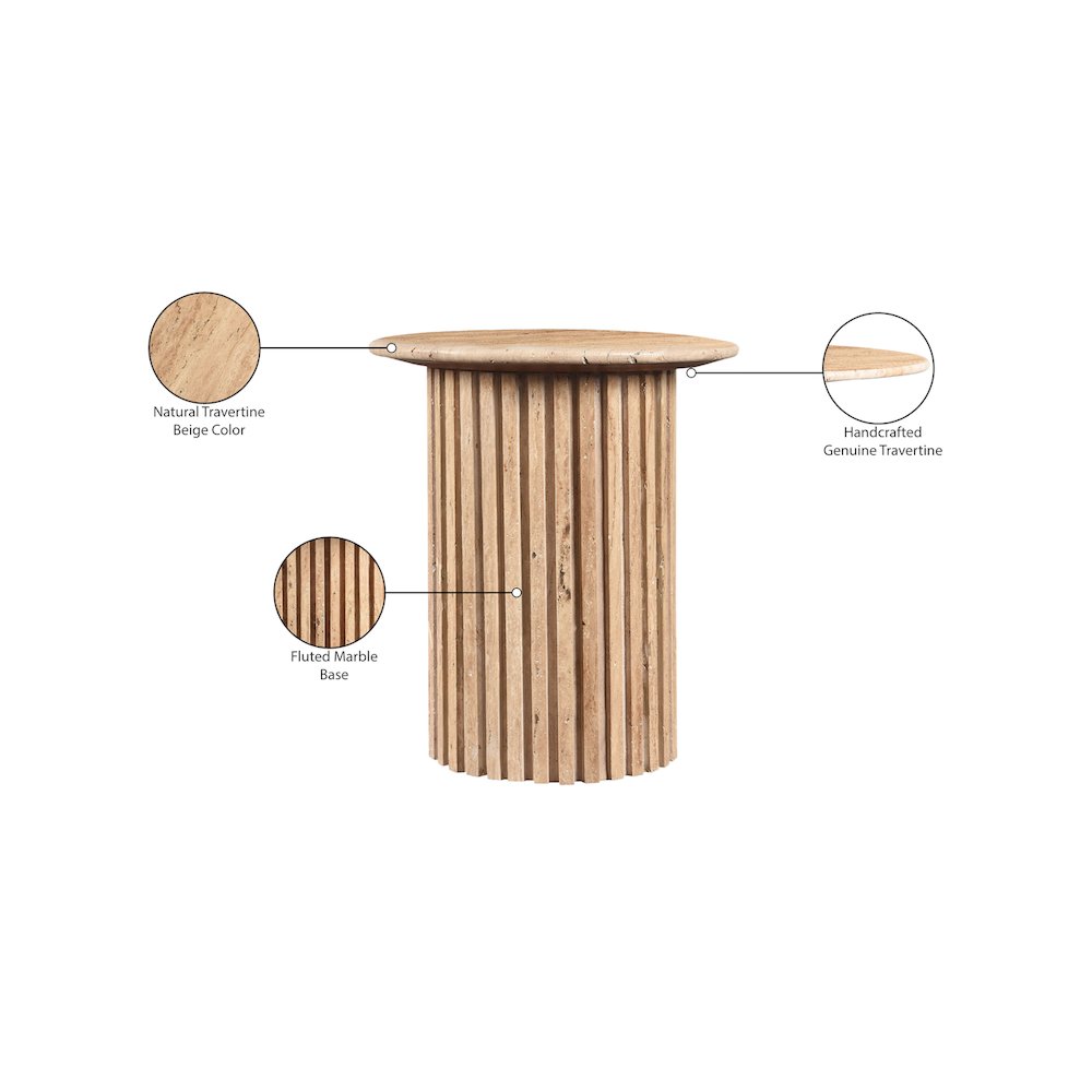 Genoa Beige End Table