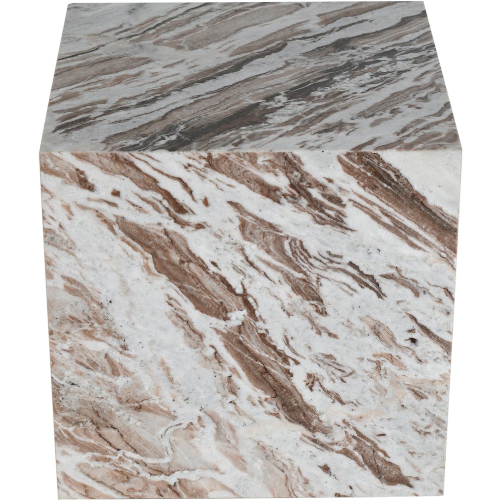 Bolzano Brown Marble End Table
