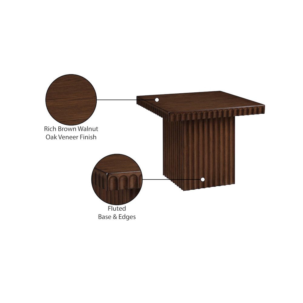 Spencer Brown Oak Veneer Coffee Table