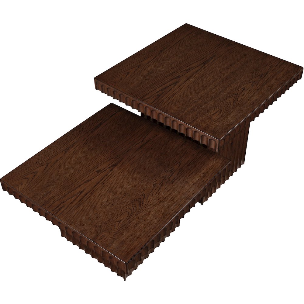 Spencer Brown Oak Veneer Coffee Table