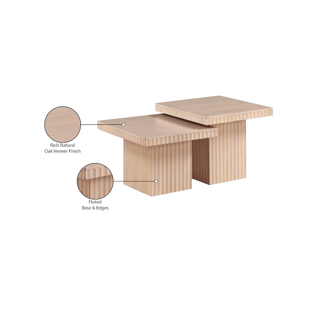 Spencer Natural Oak Veneer Coffee Table