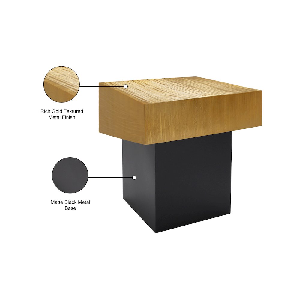 Palladium Gold End Table