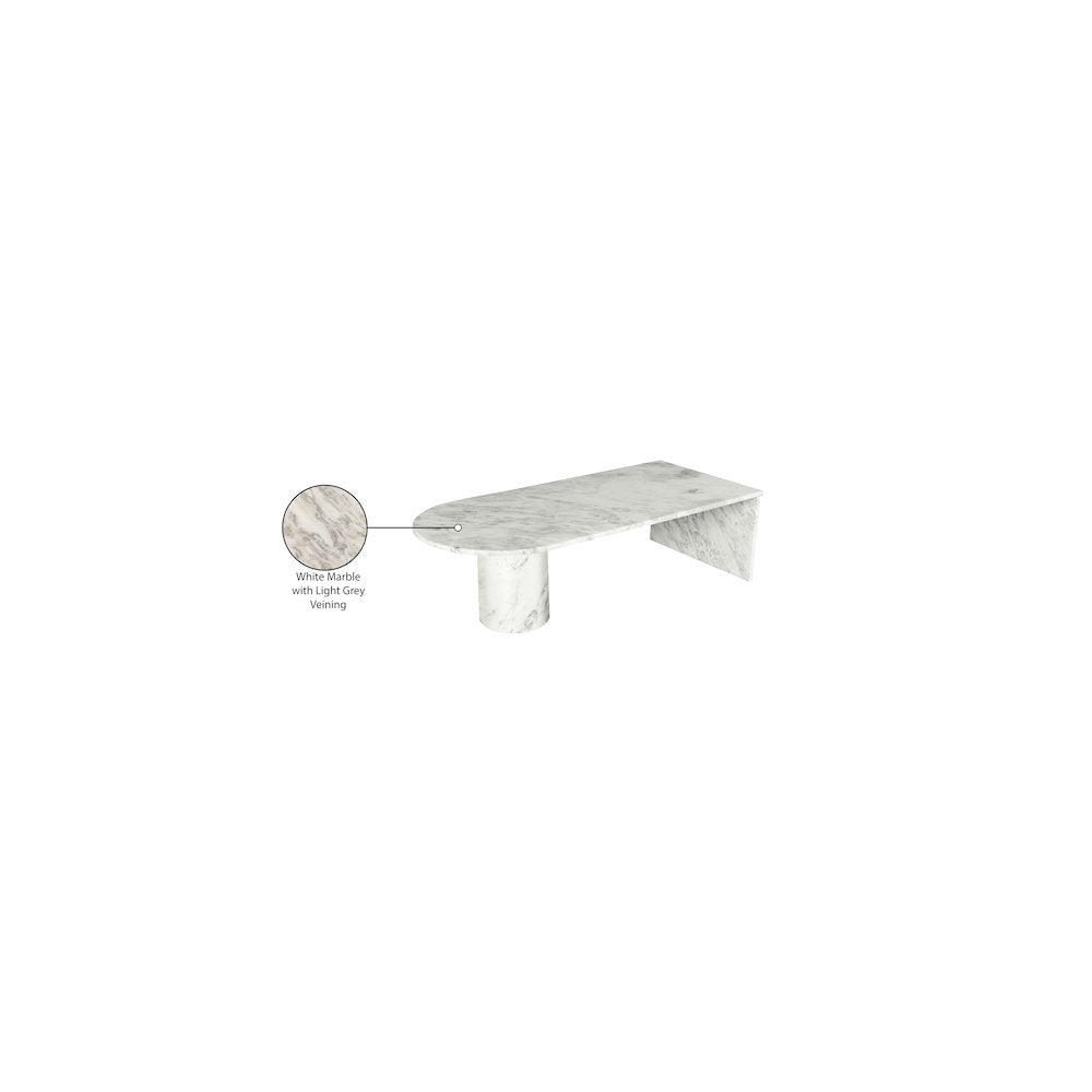 Salerno White Coffee Table