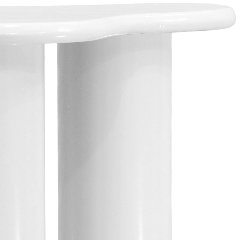 Romaine White End Table