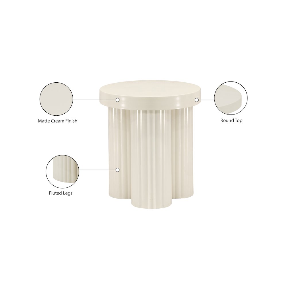 Rhodes Cream End Table
