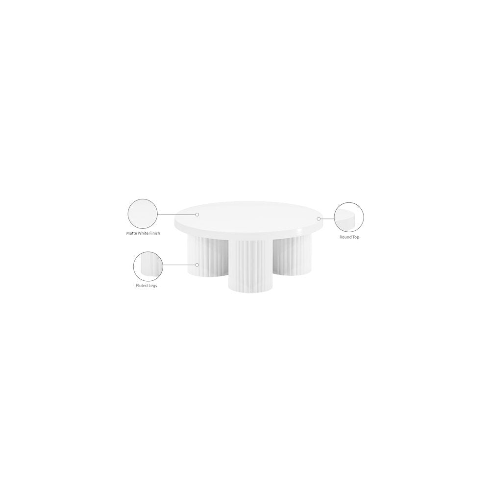 Rhodes White Coffee Table