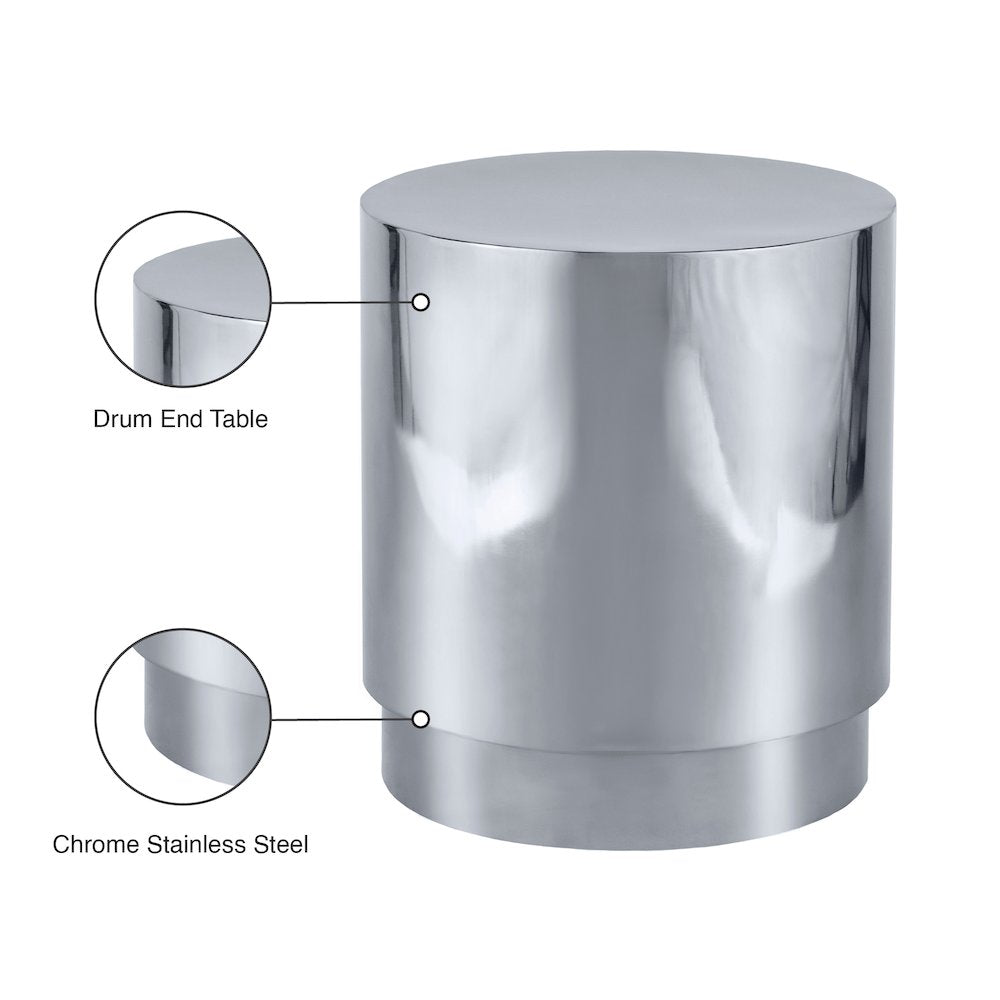Jazzy Silver End Table