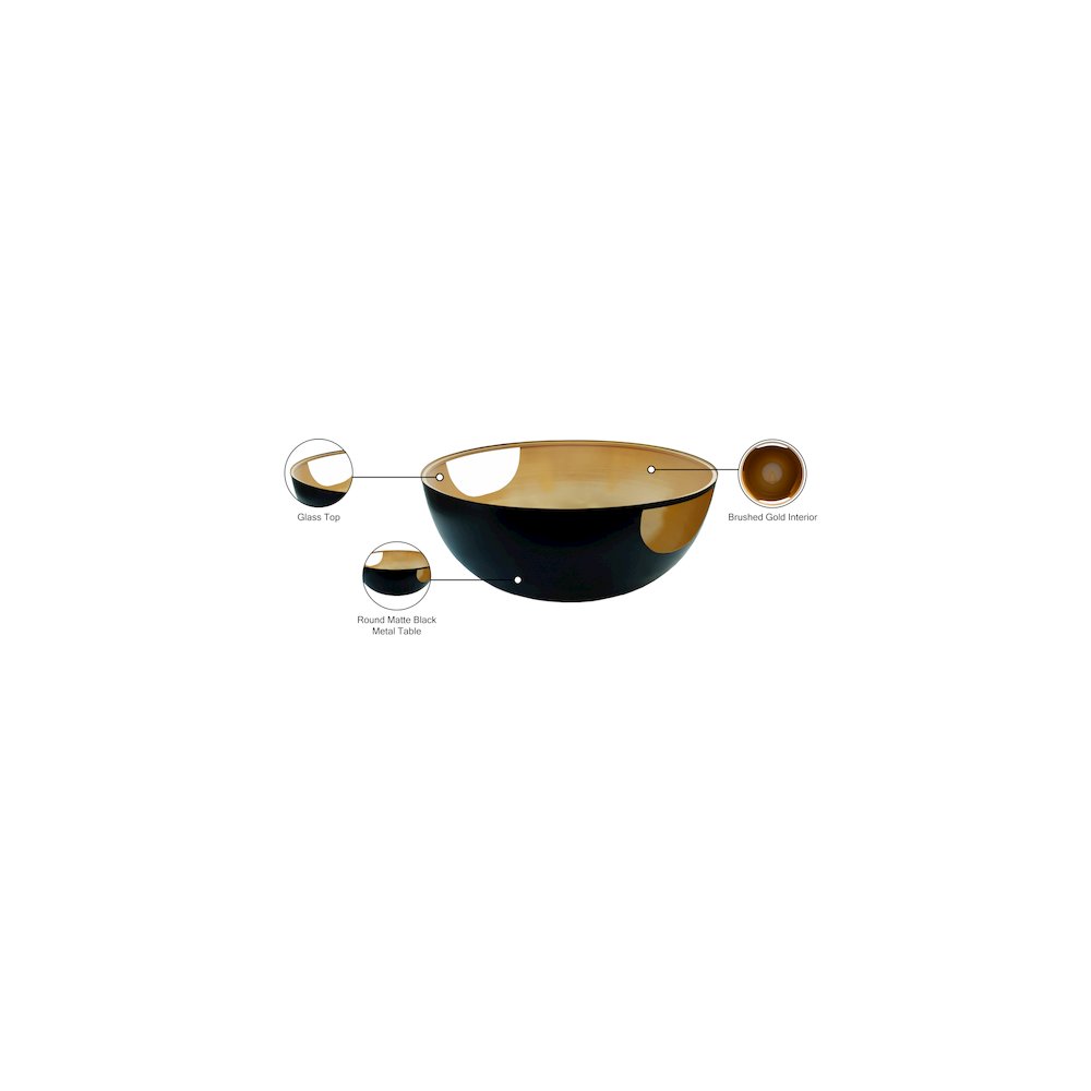 Doma Black / Gold Coffee Table