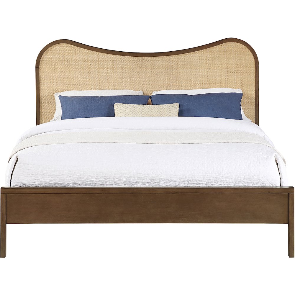 Windsor Brown Solid Wood Queen Bed (3 Boxes)