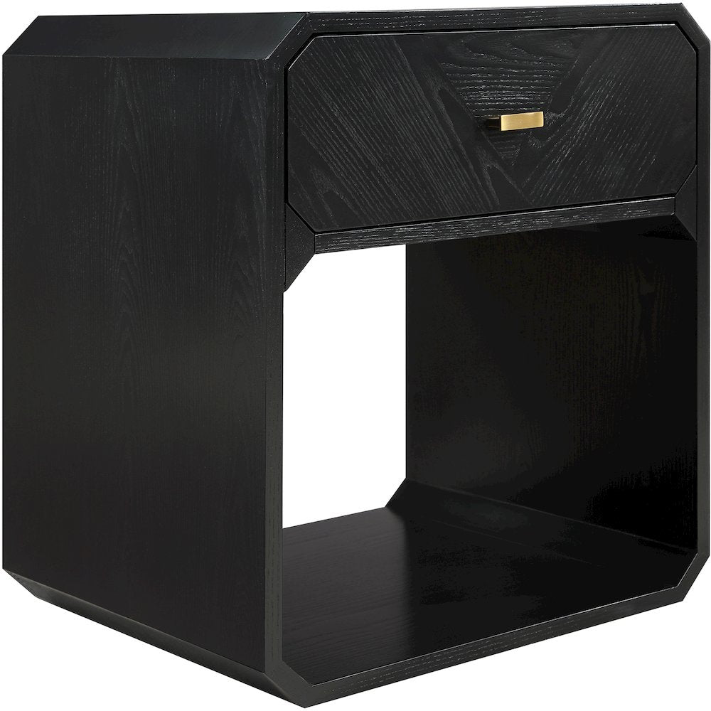 Parker Black Ash Veneer Night stand