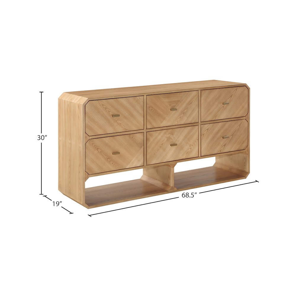 Parker Natural Ash Veneer Dresser