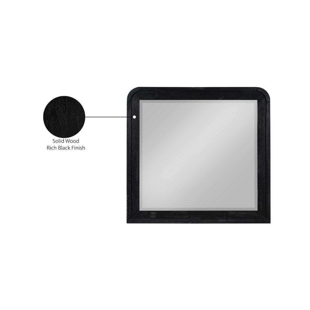 Fluted Black Mirror
