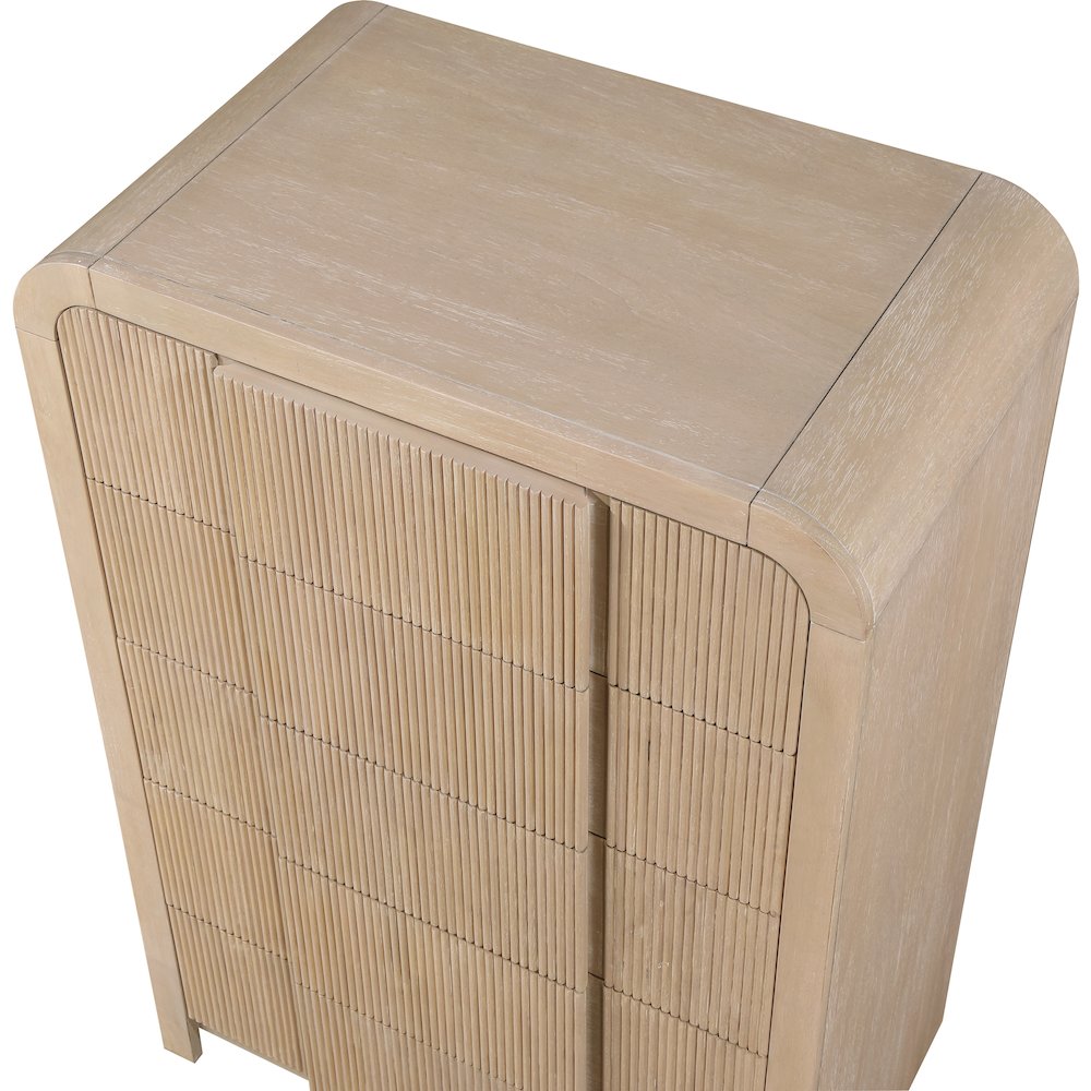 Fluted Natural Chest