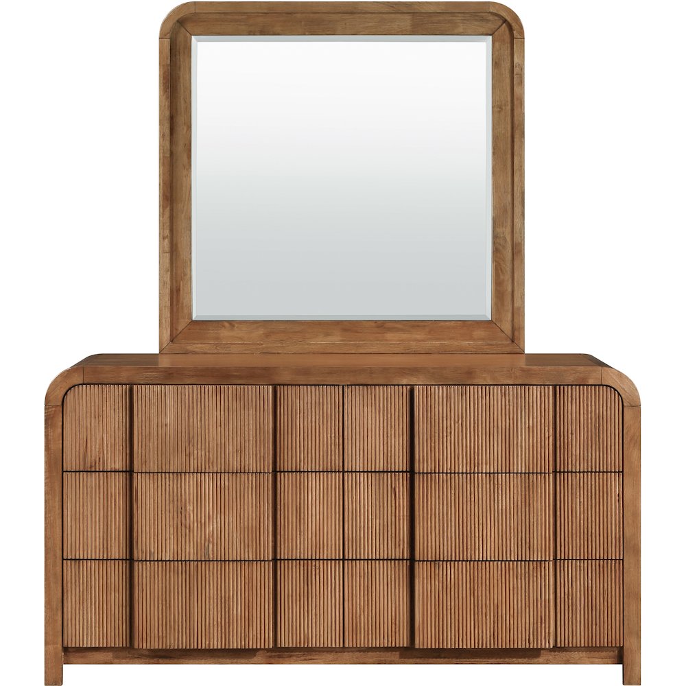 Fluted Walnut Dresser