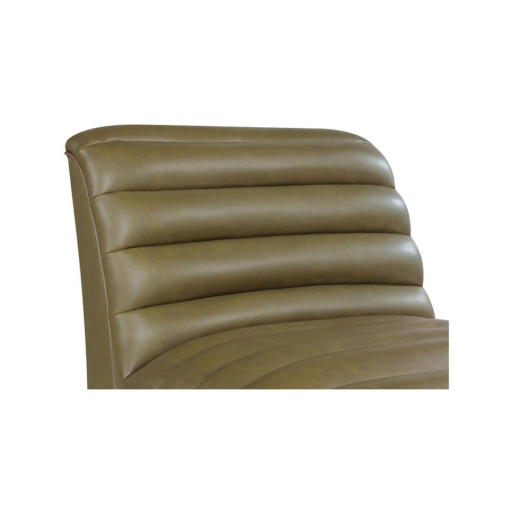 Vega Olive Vegan Leather Accent Chair