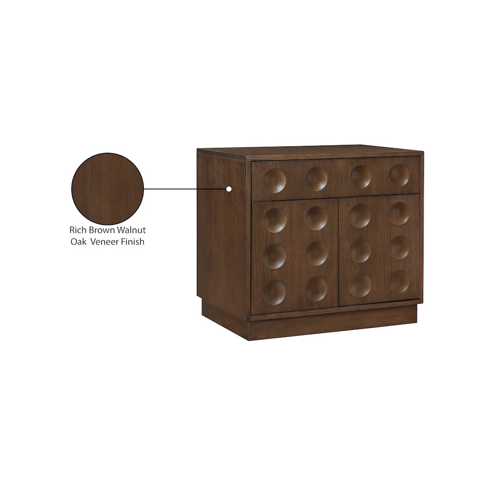 Compass Brown Night Stand