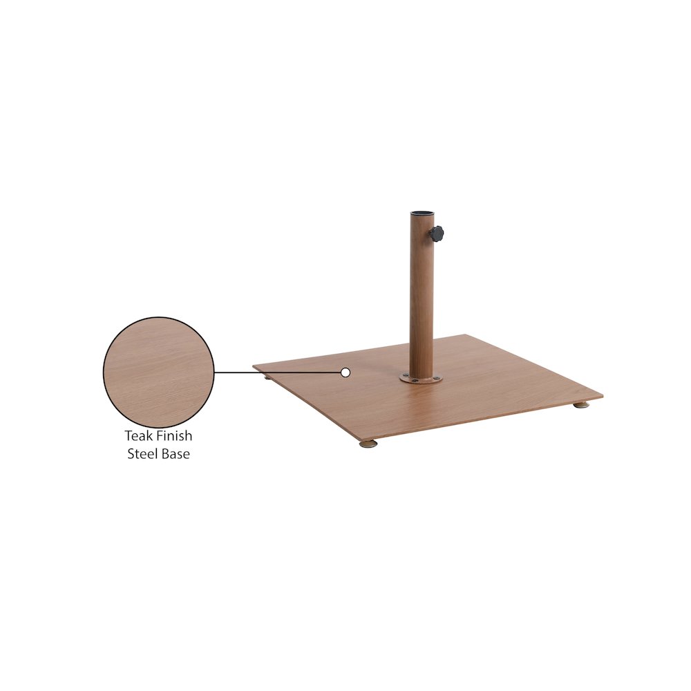 Belize Teak Steel Patio Umbrella Base