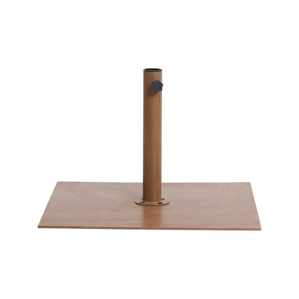 Belize Teak Steel Patio Umbrella Base