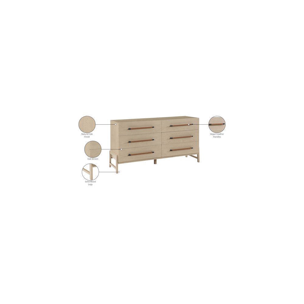 Kaya Natural Vegan Leather Dresser