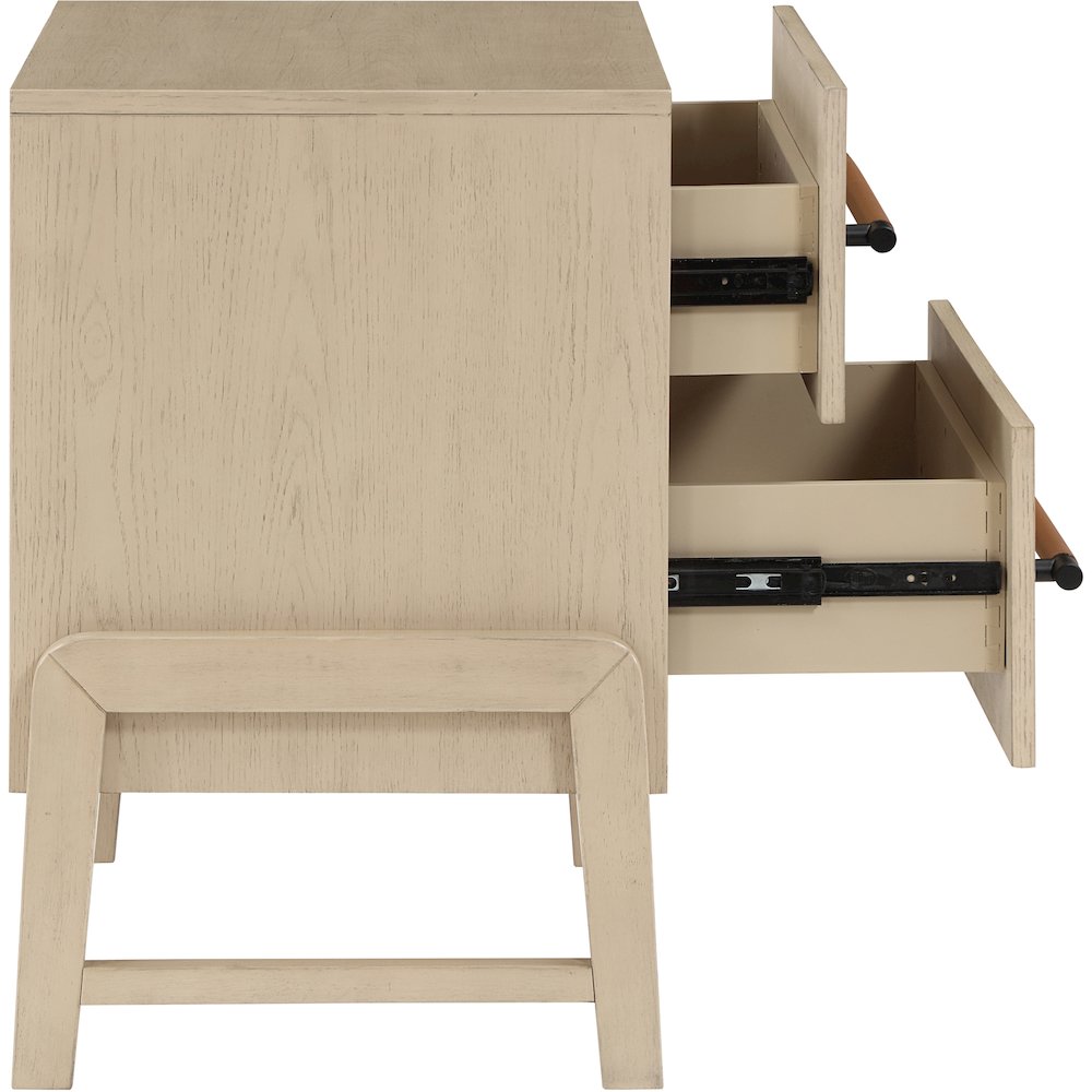 Kaya Natural Vegan Leather Night Stand