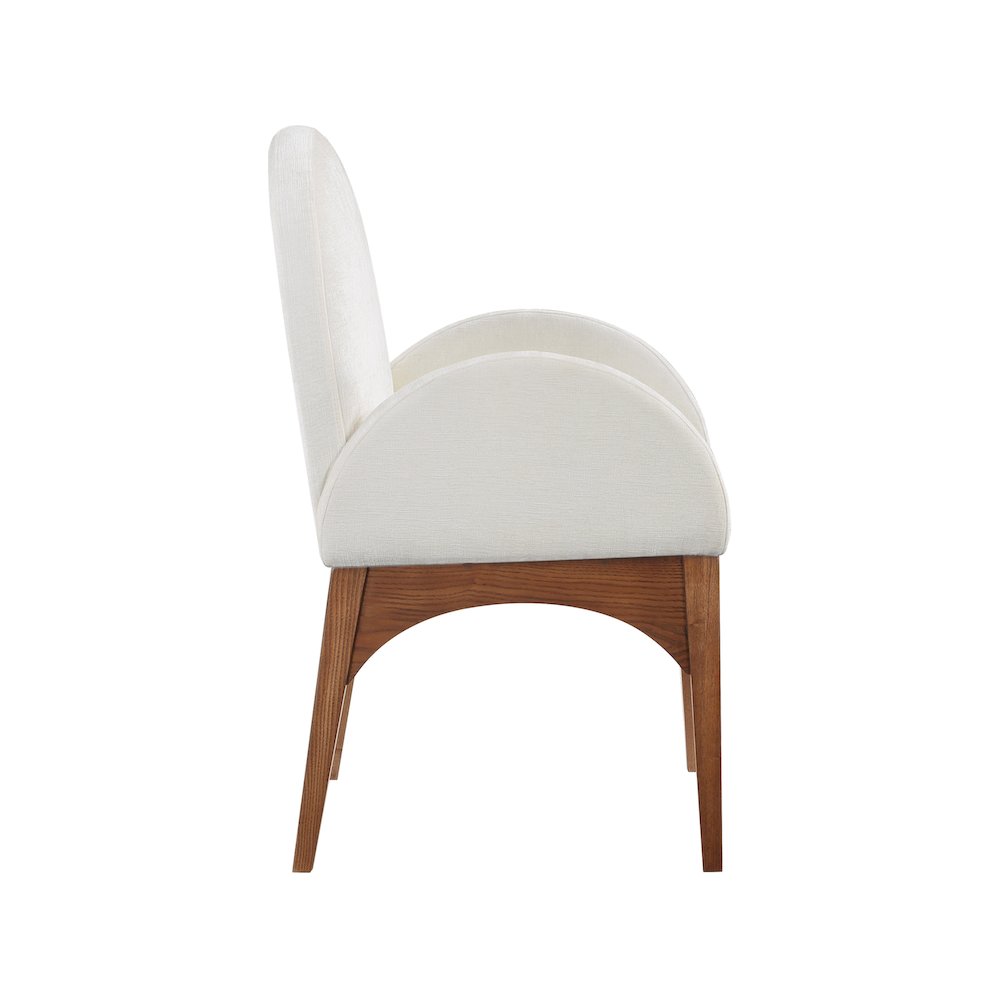 Waldorf Cream Chenille Fabric Dining Chair