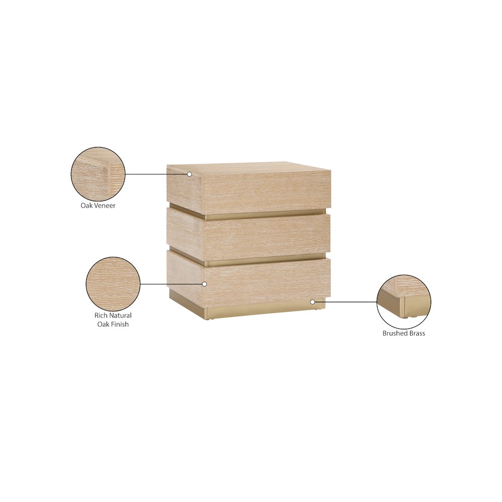 Zaylan Natural Night Stand