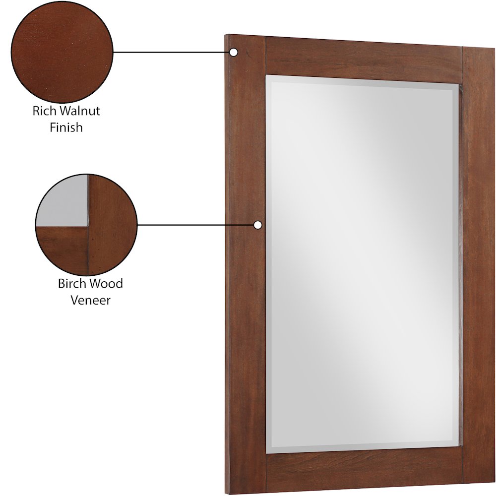 Monad Walnut Mirror