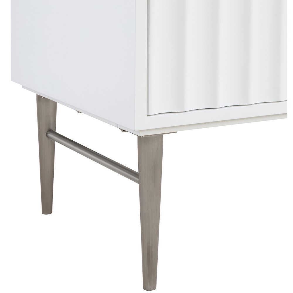 Modernist White Bathroom Vanity