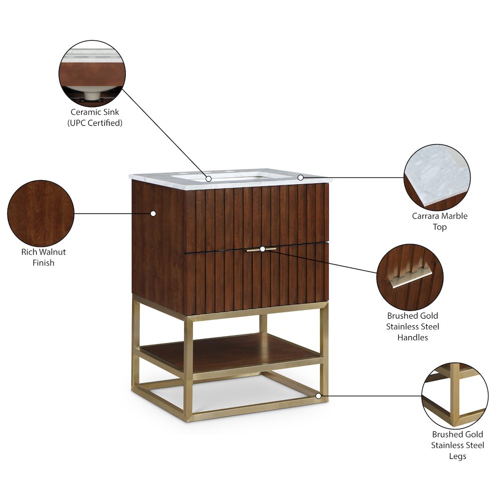Monad Walnut Bathroom Vanity