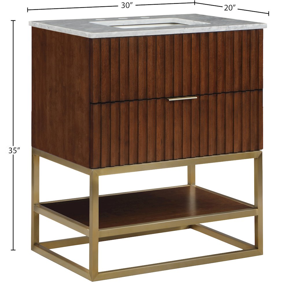 Monad Walnut Bathroom Vanity