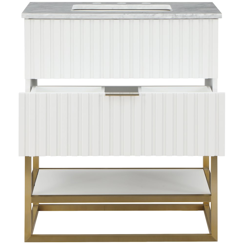 Monad White Bathroom Vanity