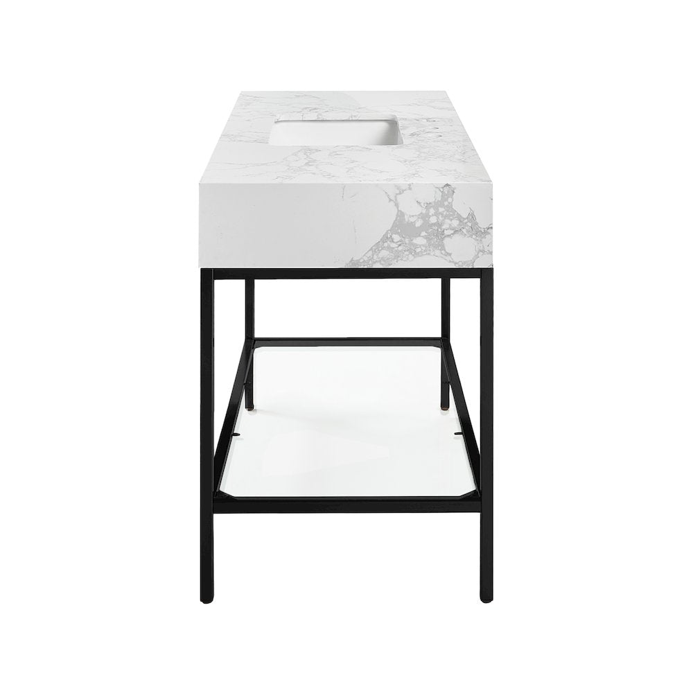 Marmo White Engineered Marble Bathroom Vanity