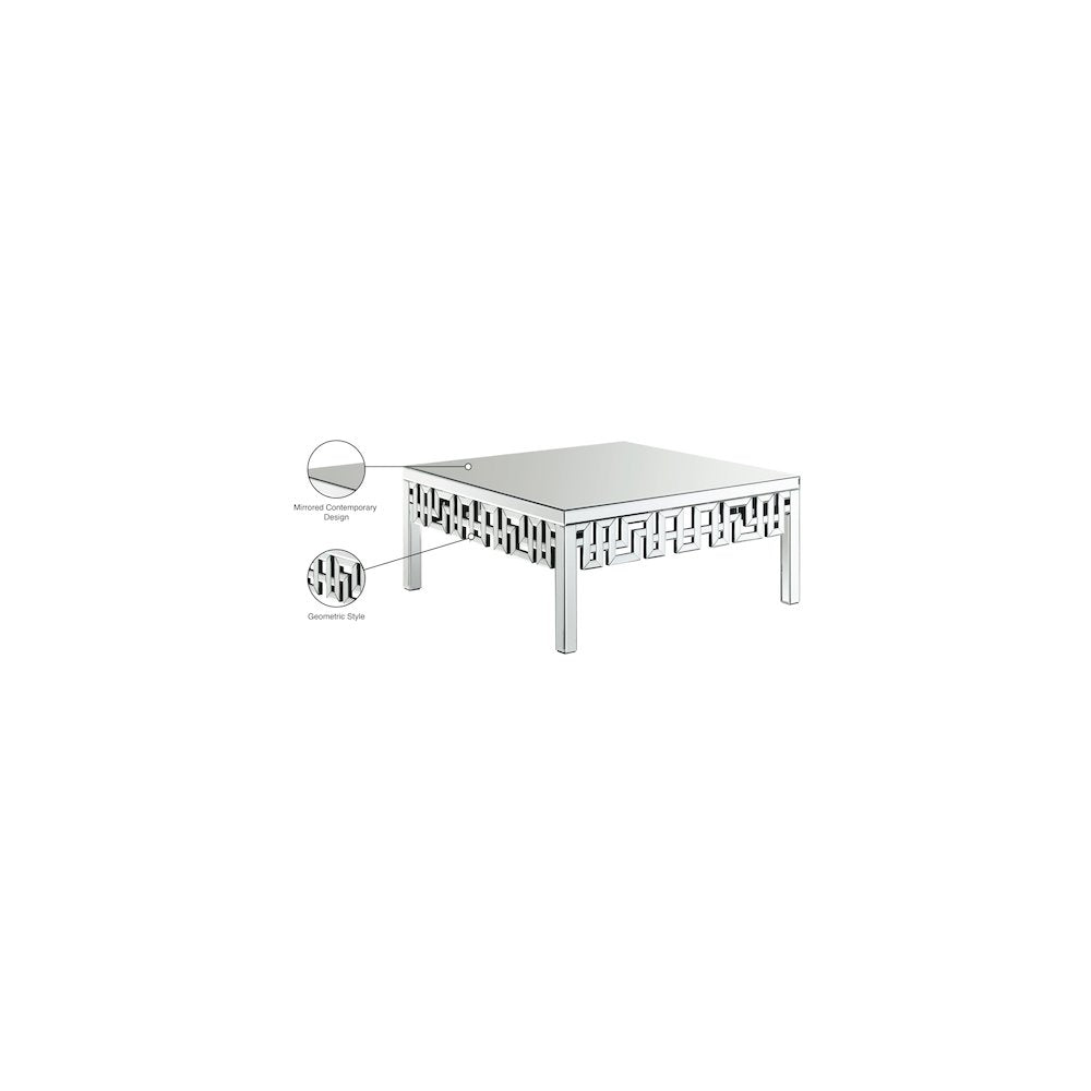 Aria Mirrored Coffee Table