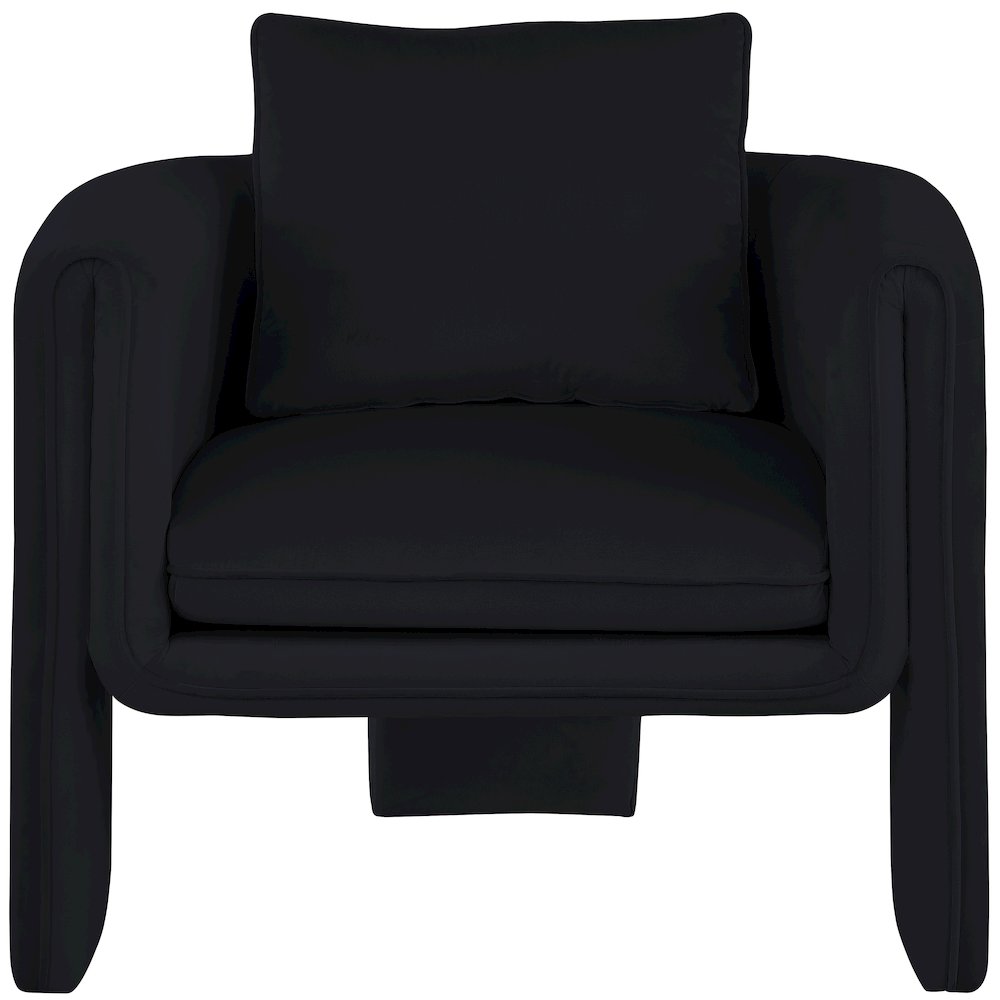 Sloan Black Velvet Accent Chair