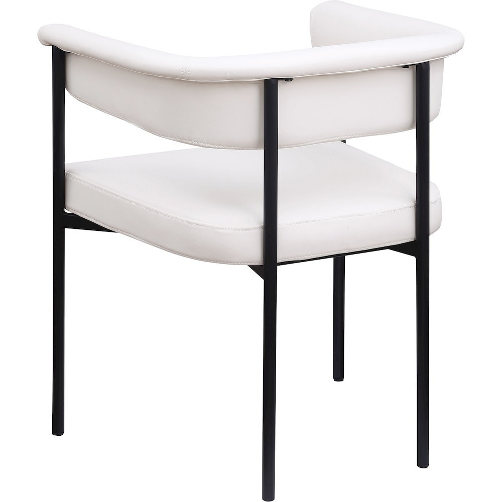 Malin Cream Vegan Leather Dining Chair, Set of 2