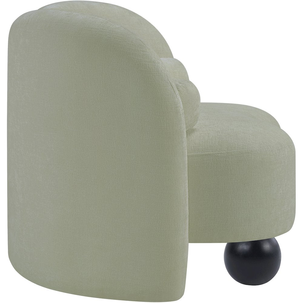 Daphne Mint Chenille Fabric Chair