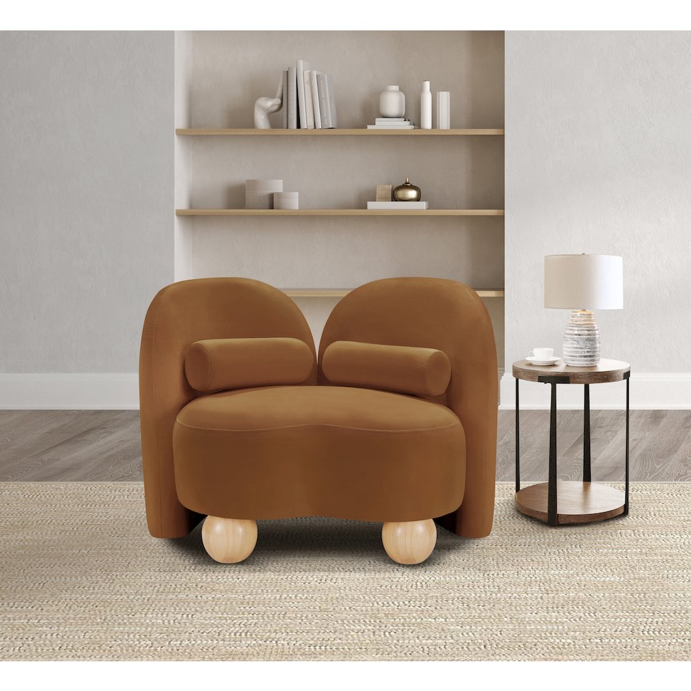 Daphne Saddle Velvet Chair