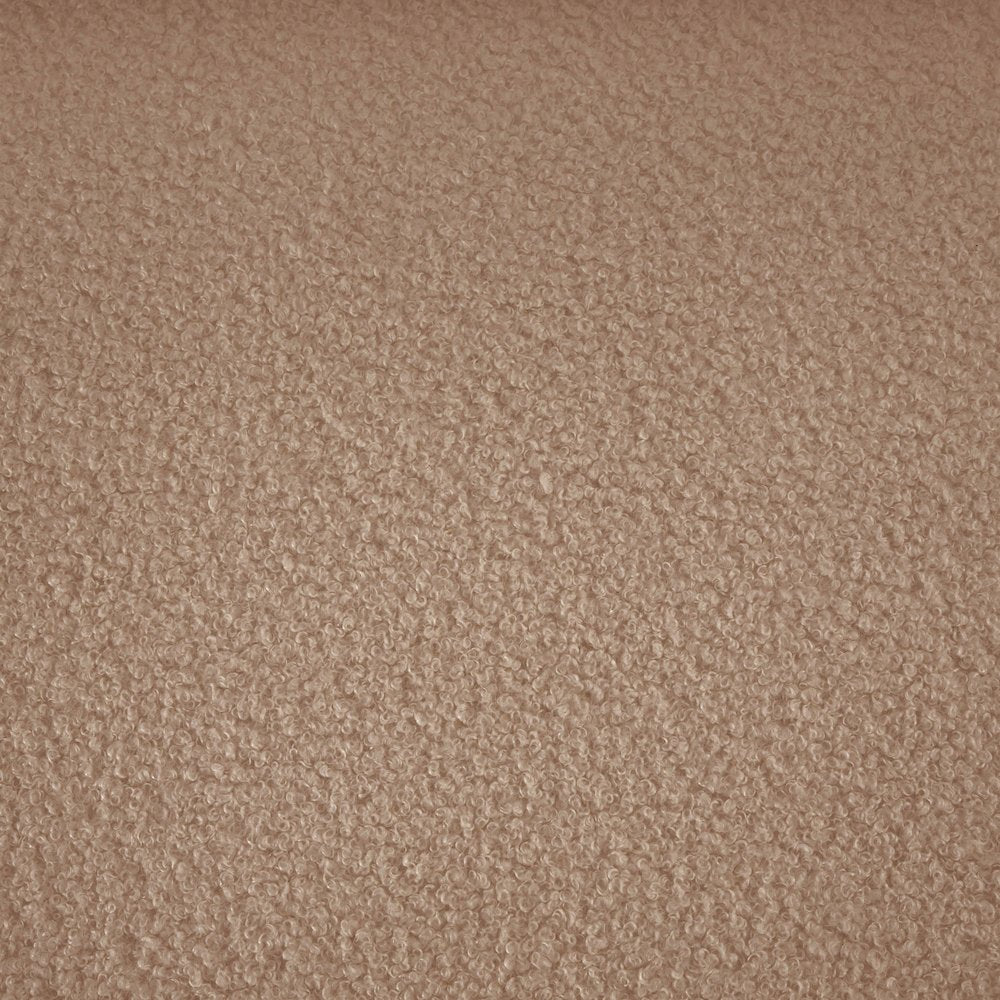 Bloom Beige Teddy Fabric Loveseat