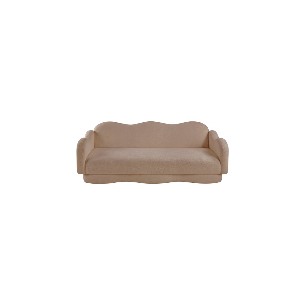 Bloom Beige Teddy Fabric Sofa