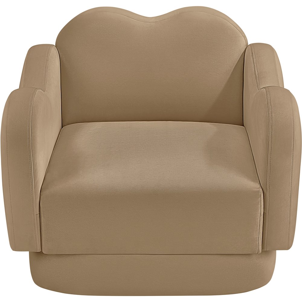 Bloom Camel Velvet Chair